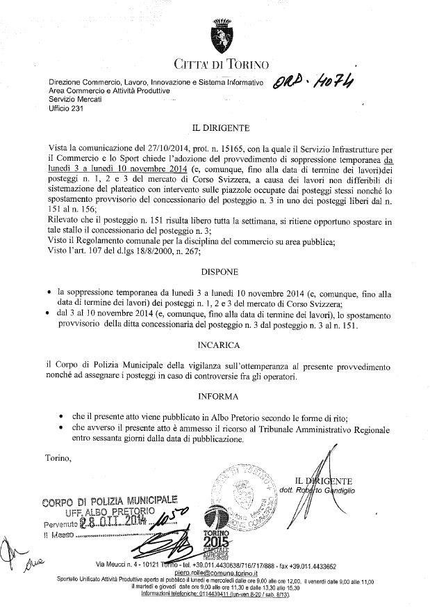 svizzera soppressione provvisoria